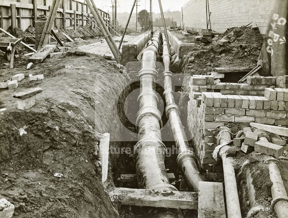 Widening of LMS Railway Bridge, Derby Road, Lenton, Nottingham, 1931