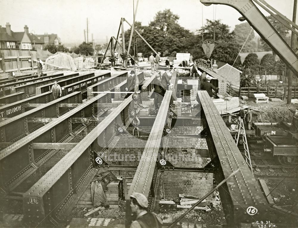 Widening of LMS Railway Bridge, Derby Road, Lenton, Nottingham, 1931