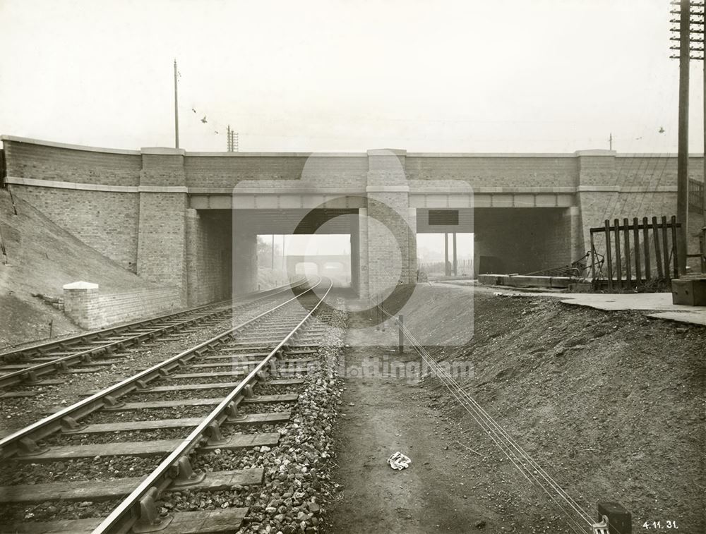 Widening of LMS Railway Bridge, Derby Road, Lenton, Nottingham, 1931