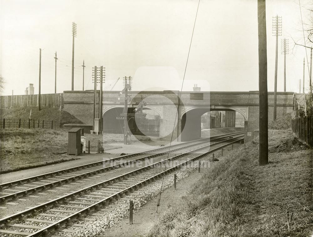 LMS Railway Bridge, Derby Road, Lenton, Nottingham, 1923