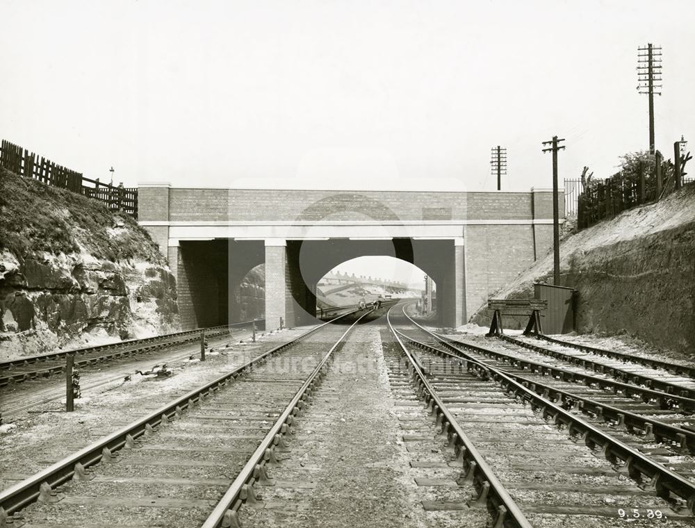 Bridge - after widening, Edwards Lane, Sherwood, Nottingham, 1939