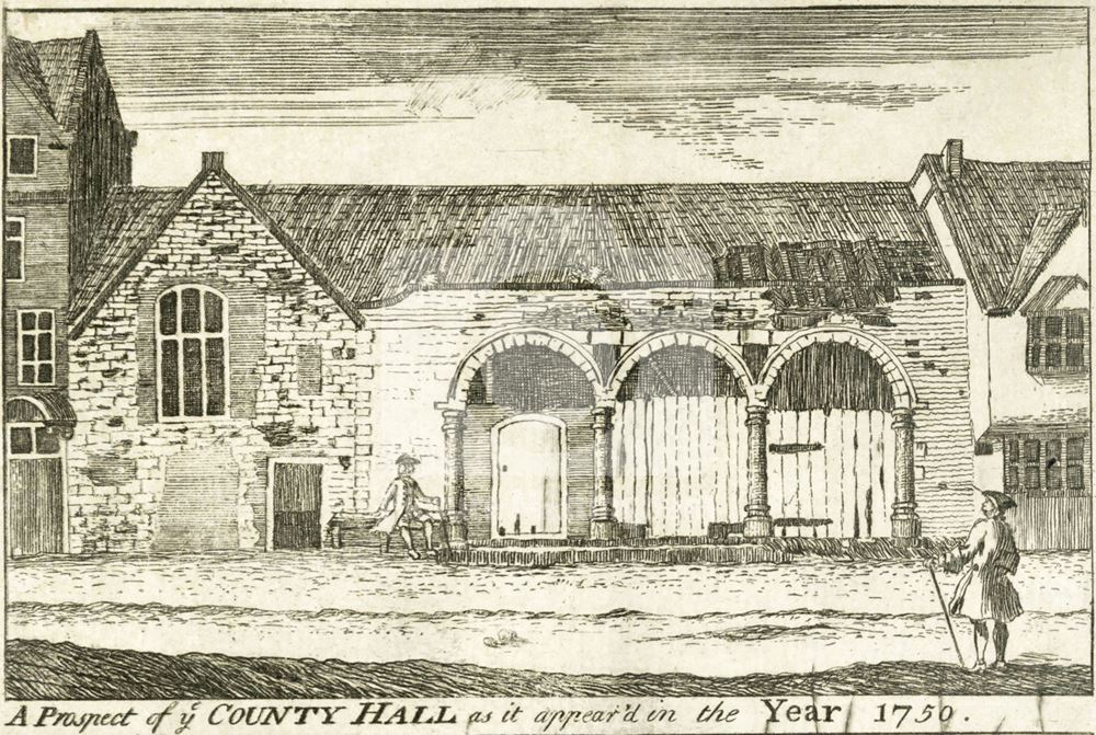 Shire Hall, High Pavement, Lace Market, Nottingham, 1750