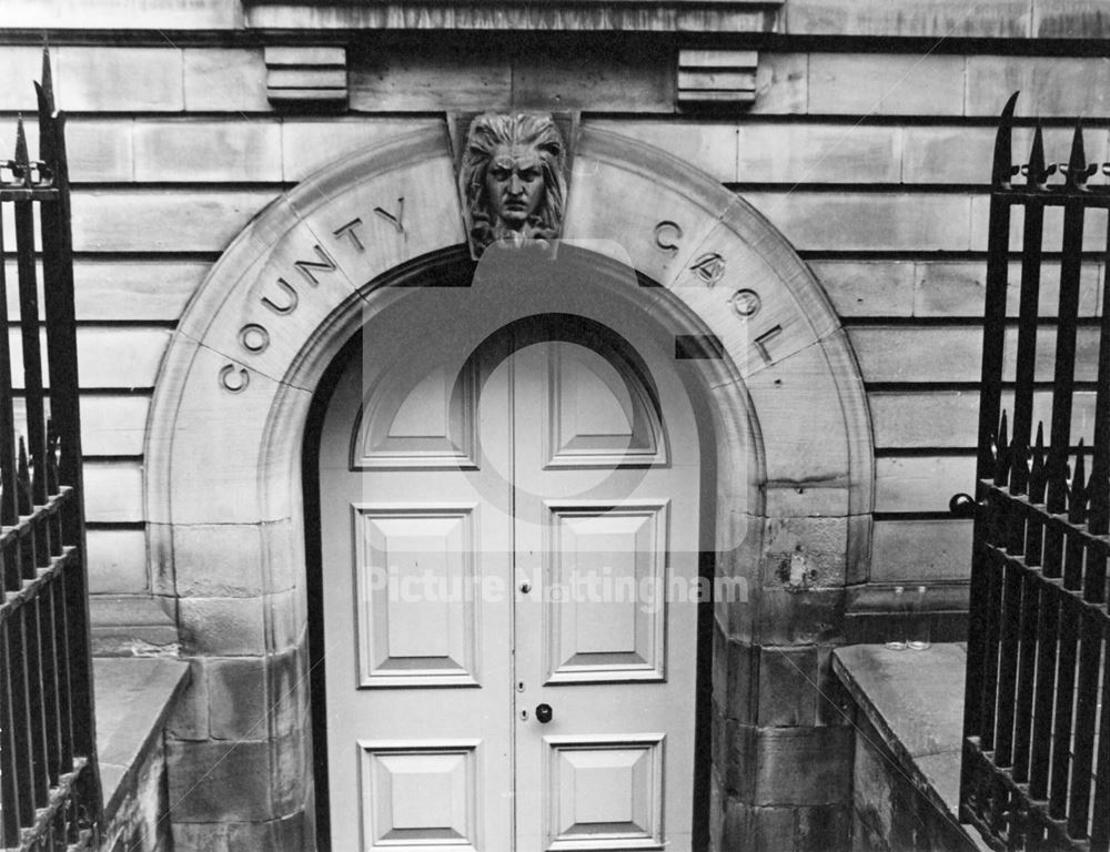 County Gaol, Shire Hall, High Pavement, Lace Market, Nottingham, 1971