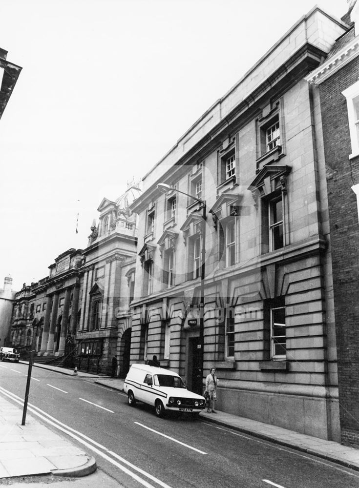 Shire Hall and Police Station, High Pavement, Lace Market, Nottingham, 1981