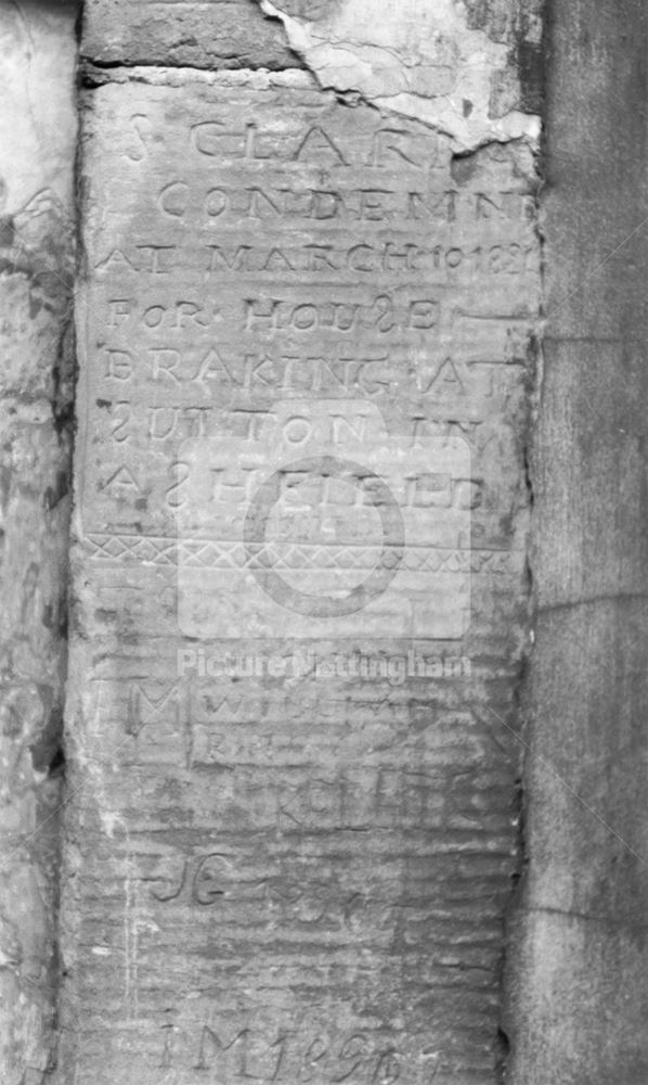 County Gaol, Shire Hall, High Pavement, Lace Market, Nottingham, c 1985