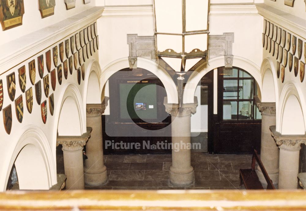 Reception Area, Shire Hall, High Pavement, Lace Market, Nottingham, 1989