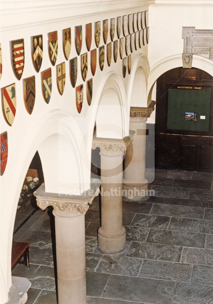 Reception Area, Shire Hall, High Pavement, Lace Market, Nottingham, 1989