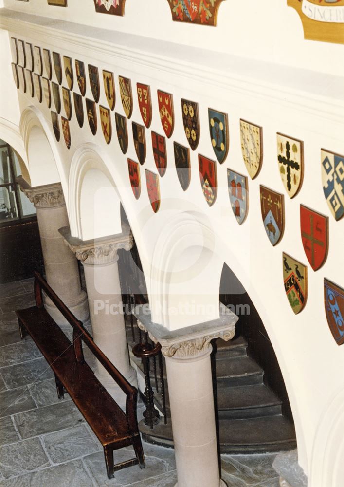 Reception Area, Shire Hall, High Pavement, Lace Market, Nottingham, 1989