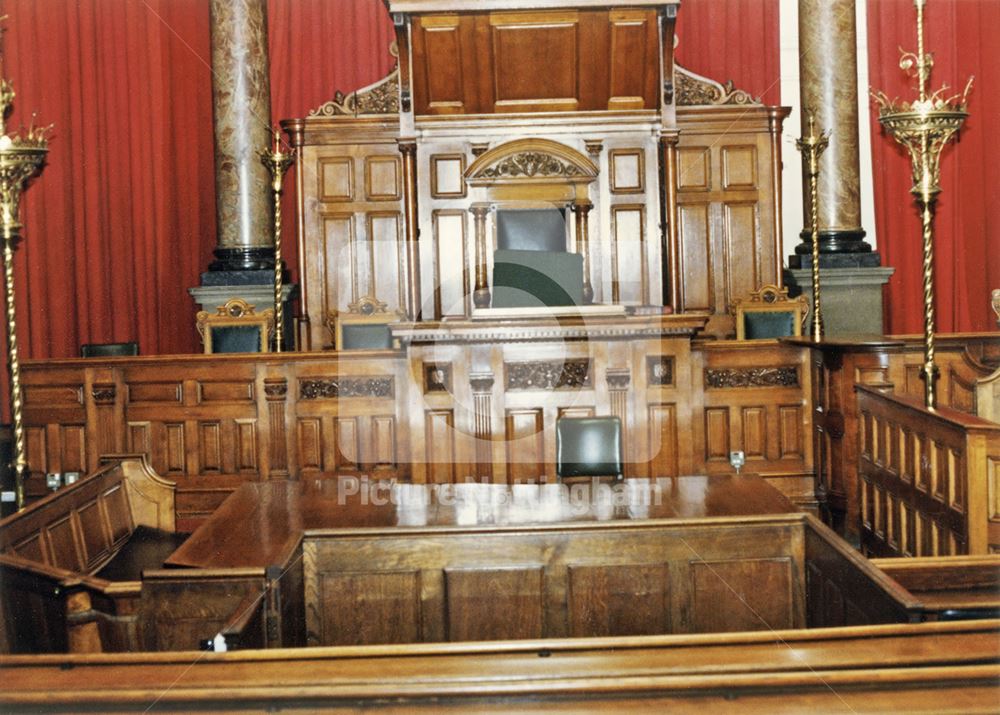 Courthouse, Shire Hall, High Pavement, Lace Market, Nottingham, 1989