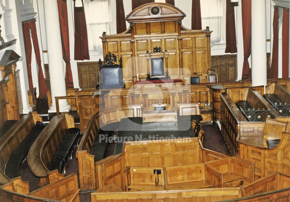 Courthouse, Shire Hall, High Pavement, Lace Market, Nottingham, 1989