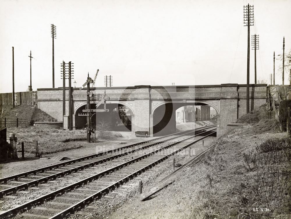 Widening of LMS Railway Bridge, Derby Road, Lenton, Nottingham, 1931