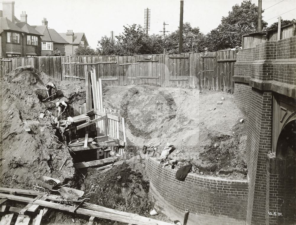 Widening of LMS Railway Bridge, Derby Road, Lenton, Nottingham, 1931