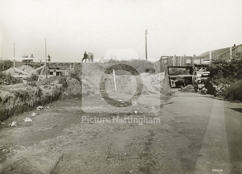 Mineral Railway Bridge, Broxtowe Lane, Aspley, Nottingham, 1931