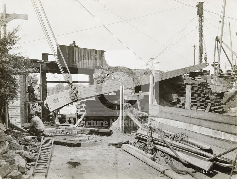 Mineral Railway Bridge, Broxtowe Lane, Aspley, Nottingham, 1931