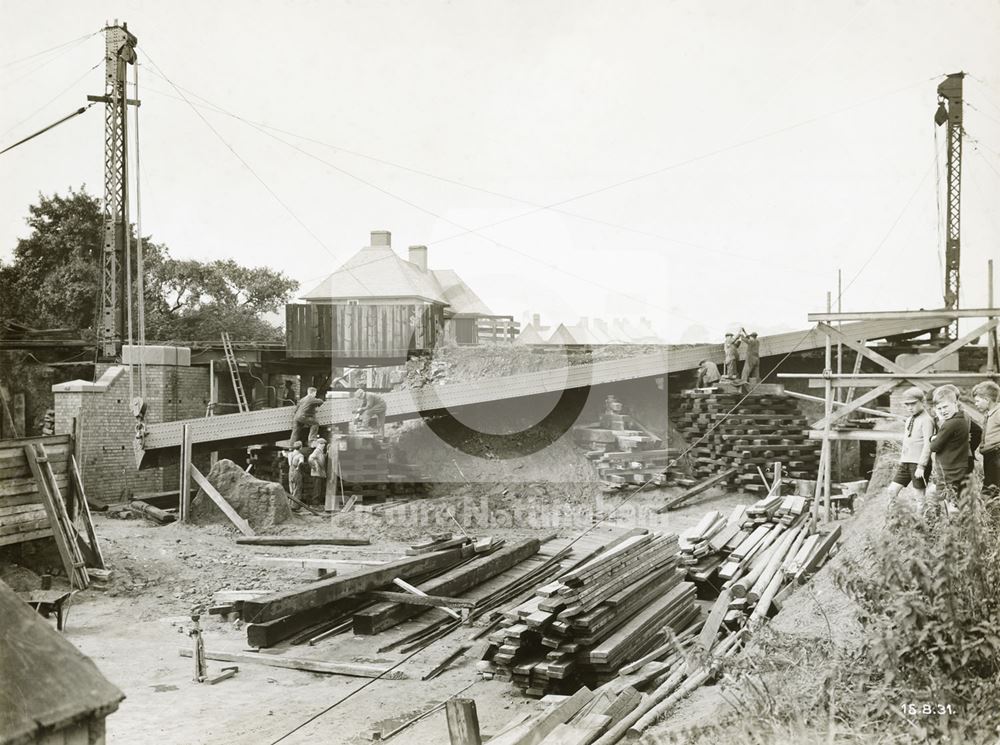 Mineral Railway Bridge, Broxtowe Lane, Aspley, Nottingham, 1931