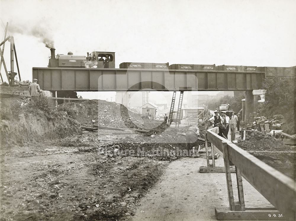 Mineral Railway Bridge, Broxtowe Lane, Aspley, Nottingham, 1931