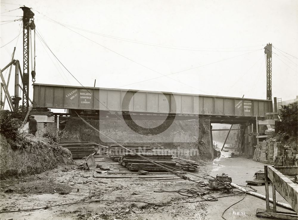 Mineral Railway Bridge, Broxtowe Lane, Aspley, Nottingham, 1931