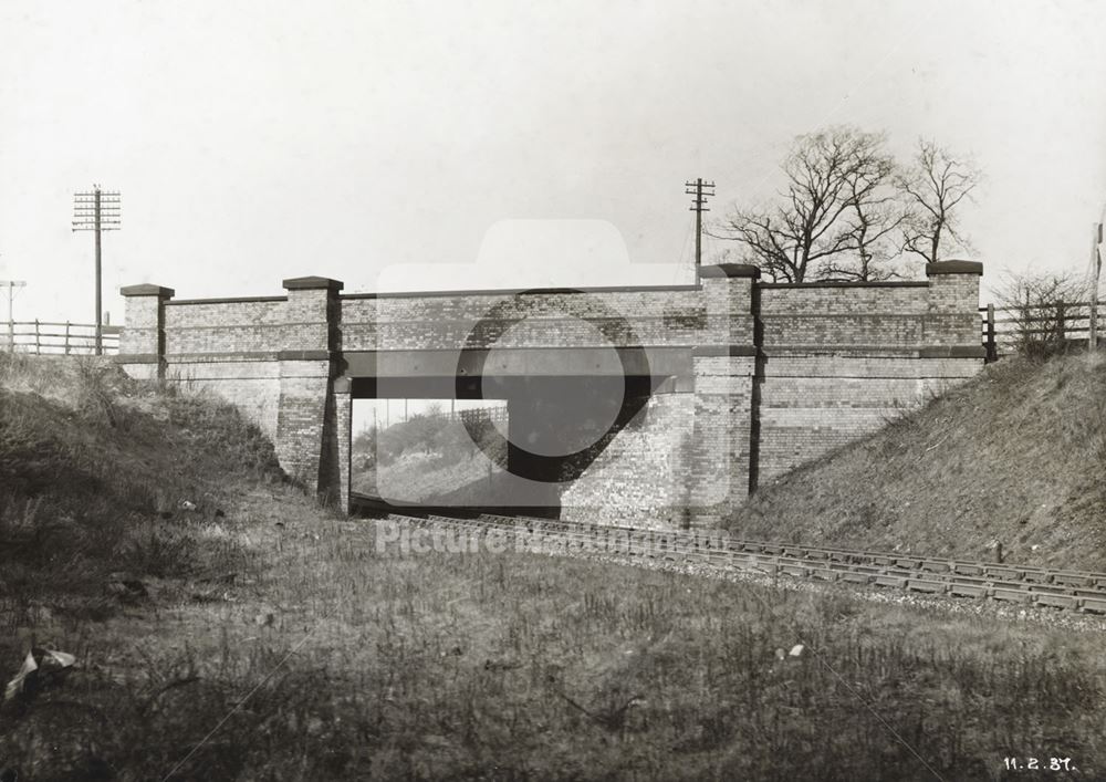 Arnold Road Bridge, Basford, Nottingham, 1937