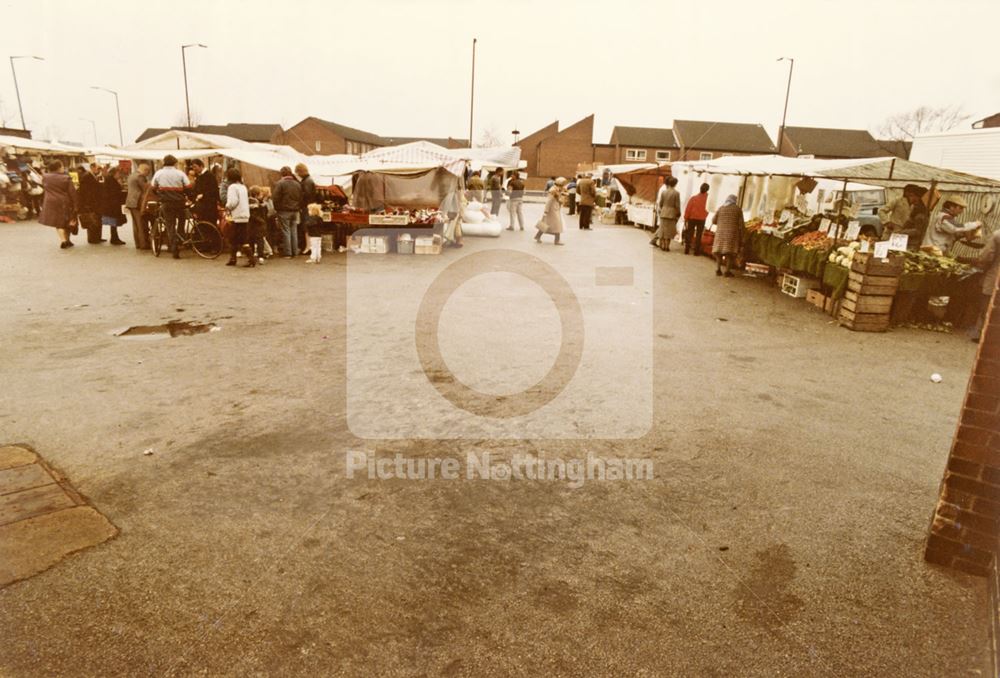 Market, Robin Hood Way, The Meadows, 1986