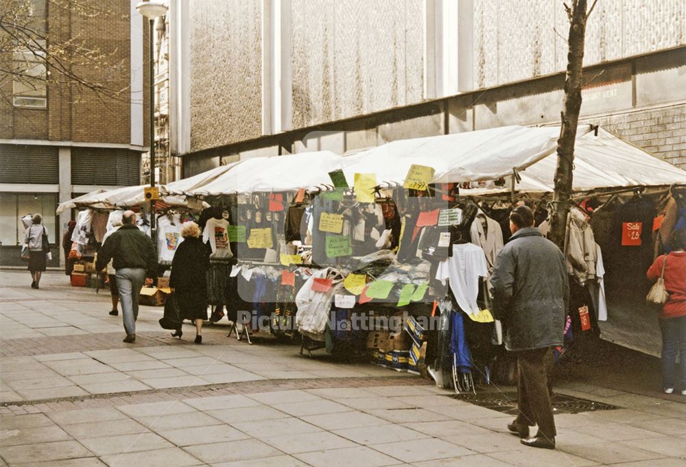 Market, Clinton Street East, Nottingham, 1990