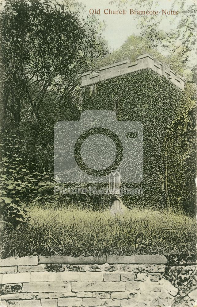 St Luke's Churchyard, off Town Street, Bramcote, c 1904