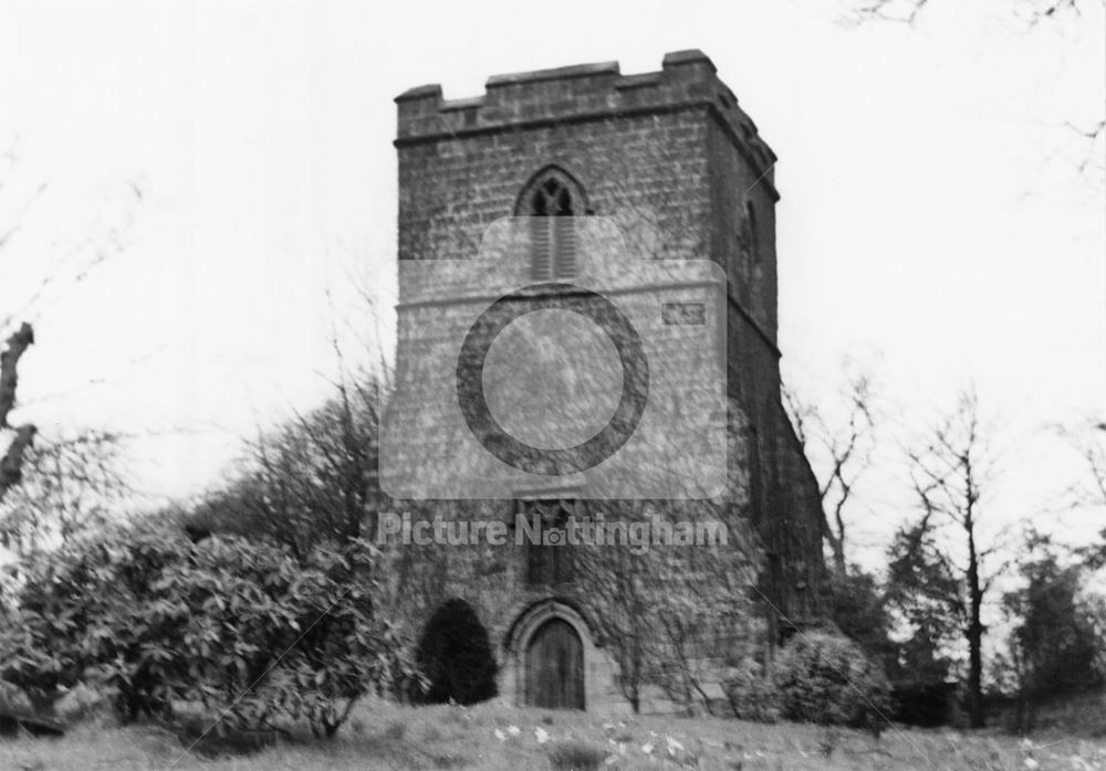 St Luke's Churchyard, off Town Street, Bramcote, c 1955