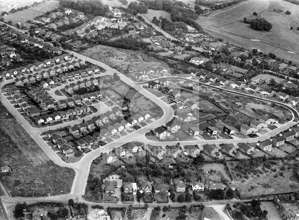 Aerial View Showing New Housing, Bramcote, 1972