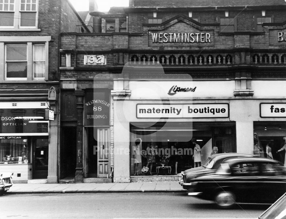 Parliament Street (Upper), Nottingham, c 1970