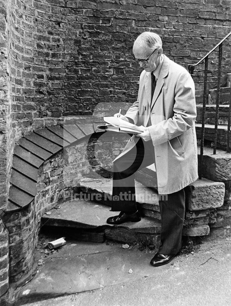 Short Hill Steps, Lace Market, Nottingham, 1976