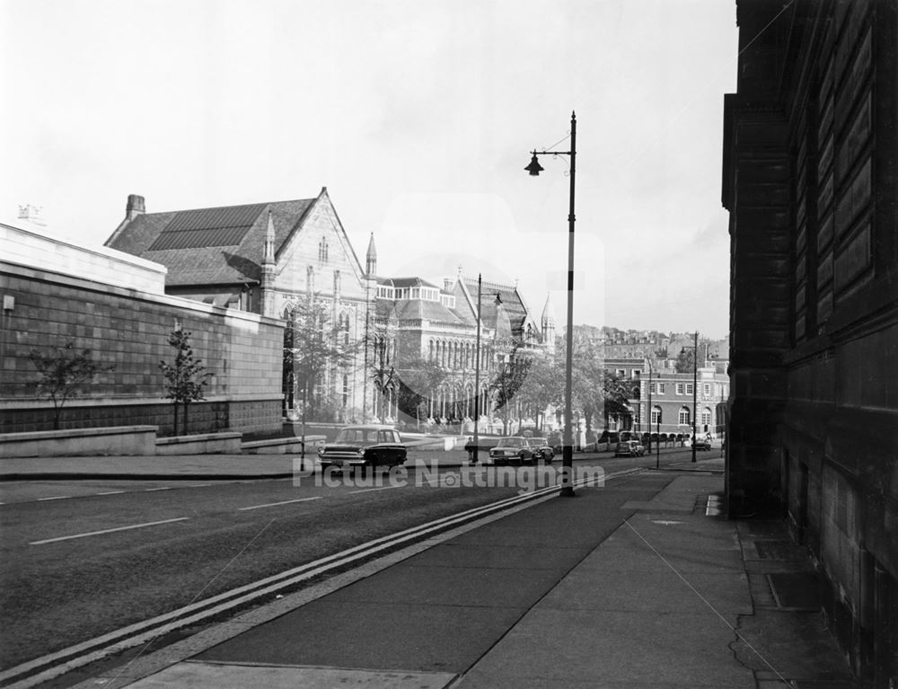 South Sherwood Street and Central Library, Nottingham, 1967