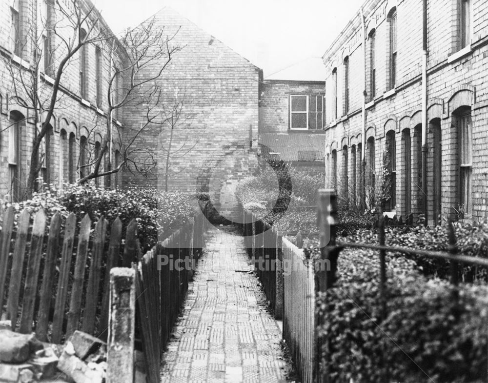 Mary Terrace, off Crocus Street, Nottingham, 1972