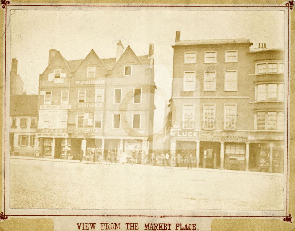 Sheep Lane (now Market Street), Nottingham, 1860