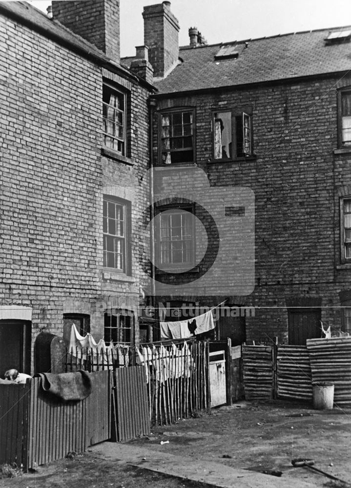 Nos 110-114 North Gate and 1-7 Suez Street, New Basford, Nottingham, 1954