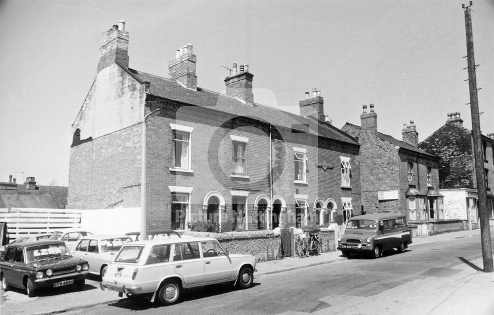 Springfield Cottages, North Gate, New Basford, Nottingham, 1976