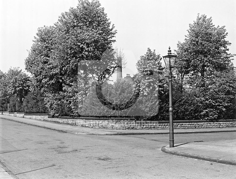 Mayo Road at junction with Bolsover Gardens, Carrington, Nottingham, 1959