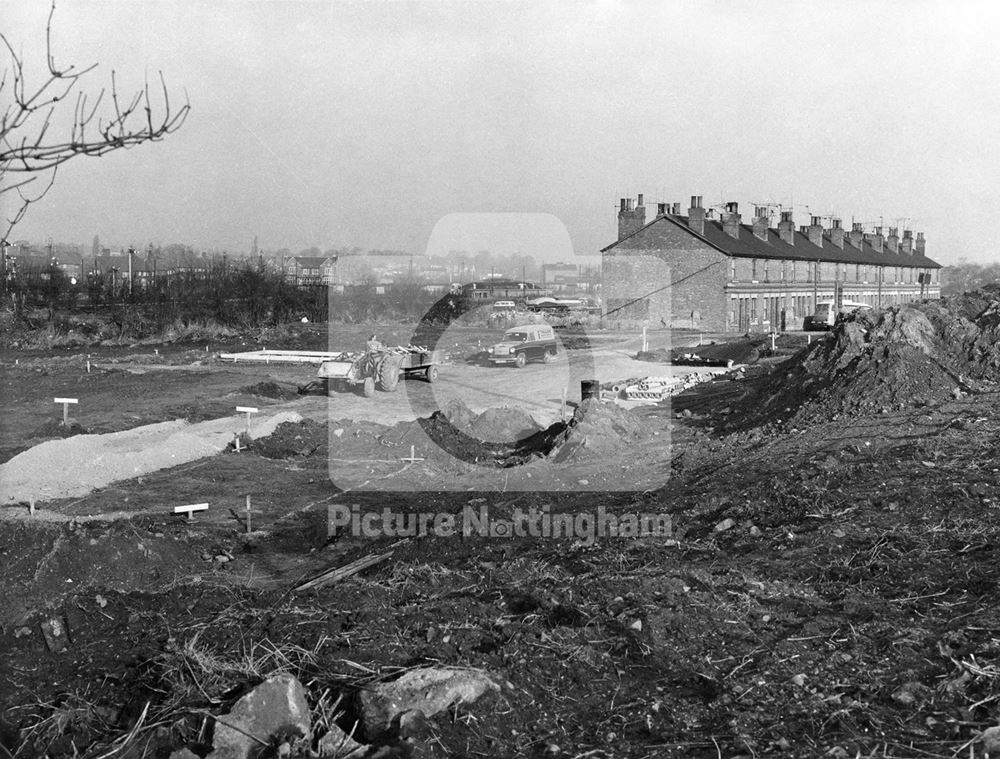 Gypsy Caravan Site During Preperation, Moor Bridge, Bulwell, 1973