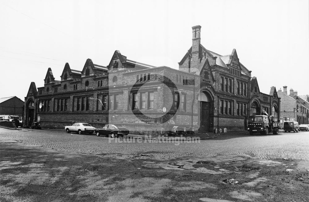 Former Hide, Skin and Fat Market, Eastcroft, off London Road, Nottingham, 1977