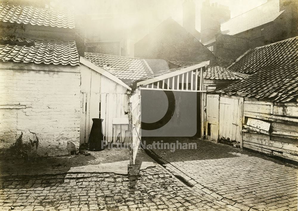 Slaughterhouse, Plough &amp; Sickle Yard, Broad Street, Nottingham, 1919