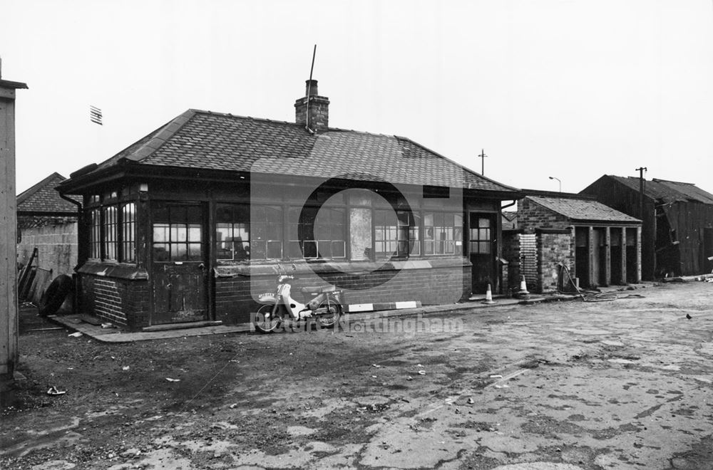 Former Railway Control Cabin, Eastcroft, London Road, Nottingham, 1977