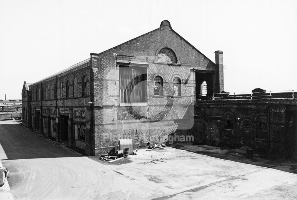 Old incinerator, Eastcroft, London Road, Nottingham, 1977