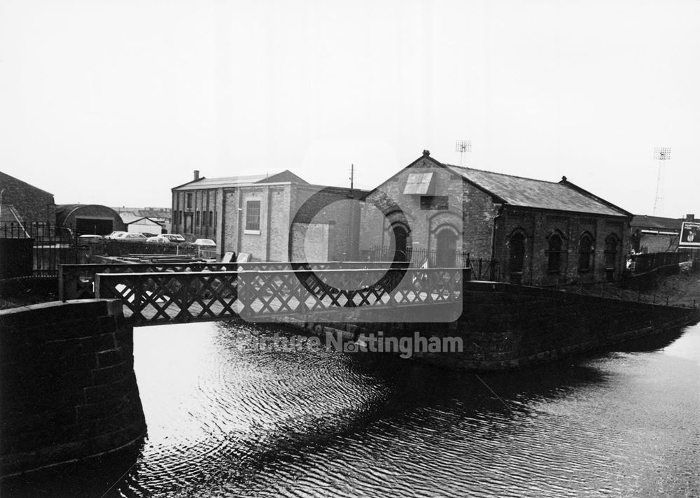 Entrance to the Wharf, Eastcroft, London Road, Nottingham, 1977