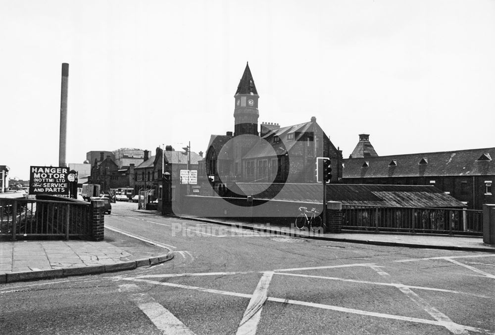 Entrance from London Road, Eastcroft, London Road, Nottingham, 1977