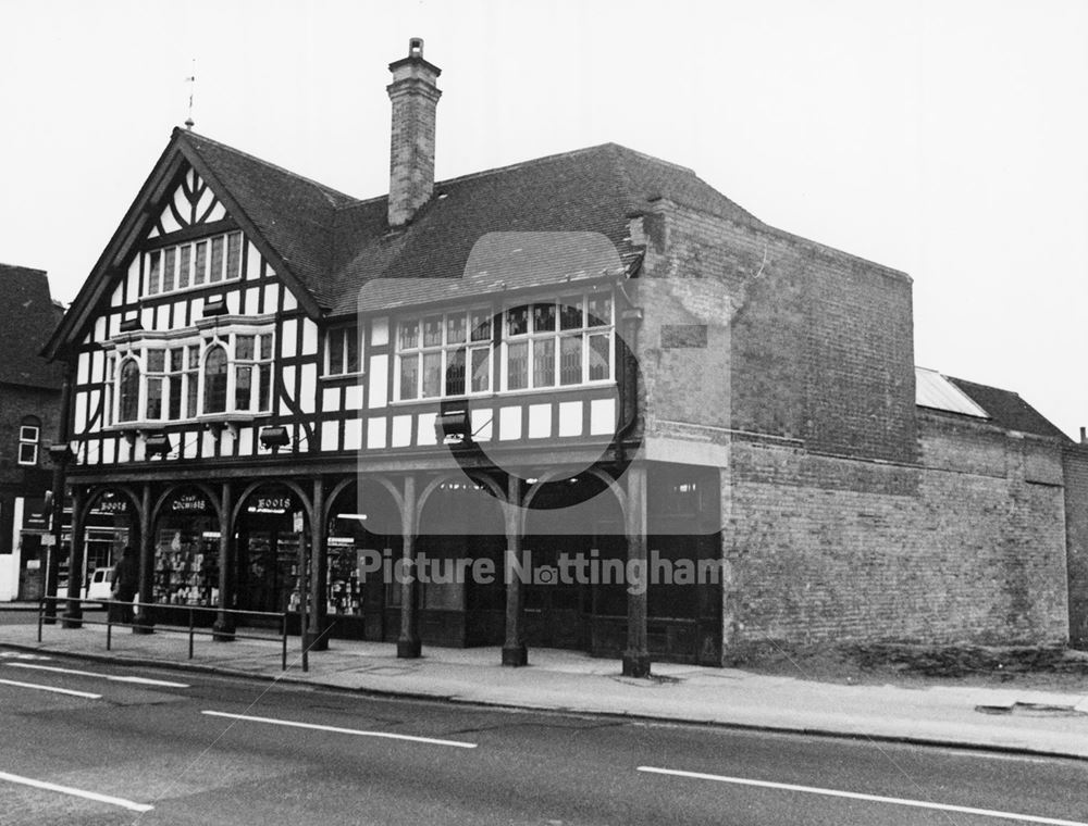 Boots the Chemist and Social Club, Arkwright Street, The Meadows, Nottingham, 1979