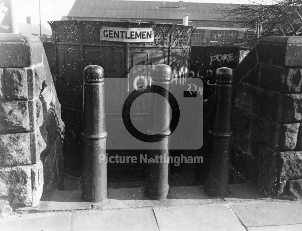 Gentleman's Conveniences (Urinal), London Road, The Meadows, Nottingham, 1973