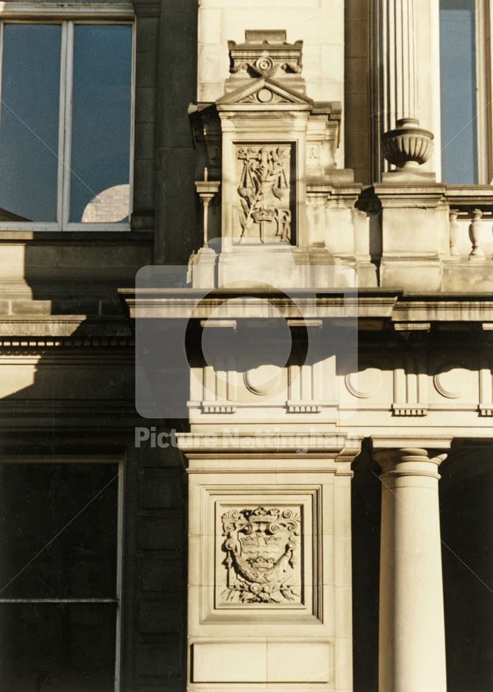 Frontage, The Guildhall, Burton Street, Nottingham, 1986