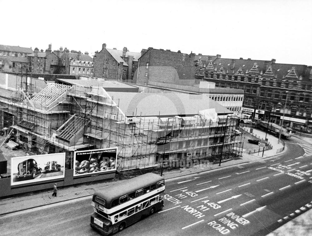 New Crown Court under construction, Canal Street, Nottingham, 1980