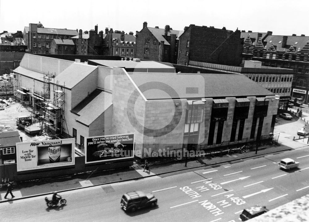 New Crown Court nearing completion, Canal Street, Nottingham, 1980