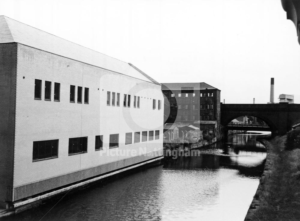 Rear aspect, Crown Court, Canal Street, Nottingham, 1980