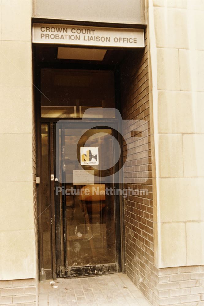 Probation Liaison Office, Crown Court, Canal Street, Nottingham, 1987