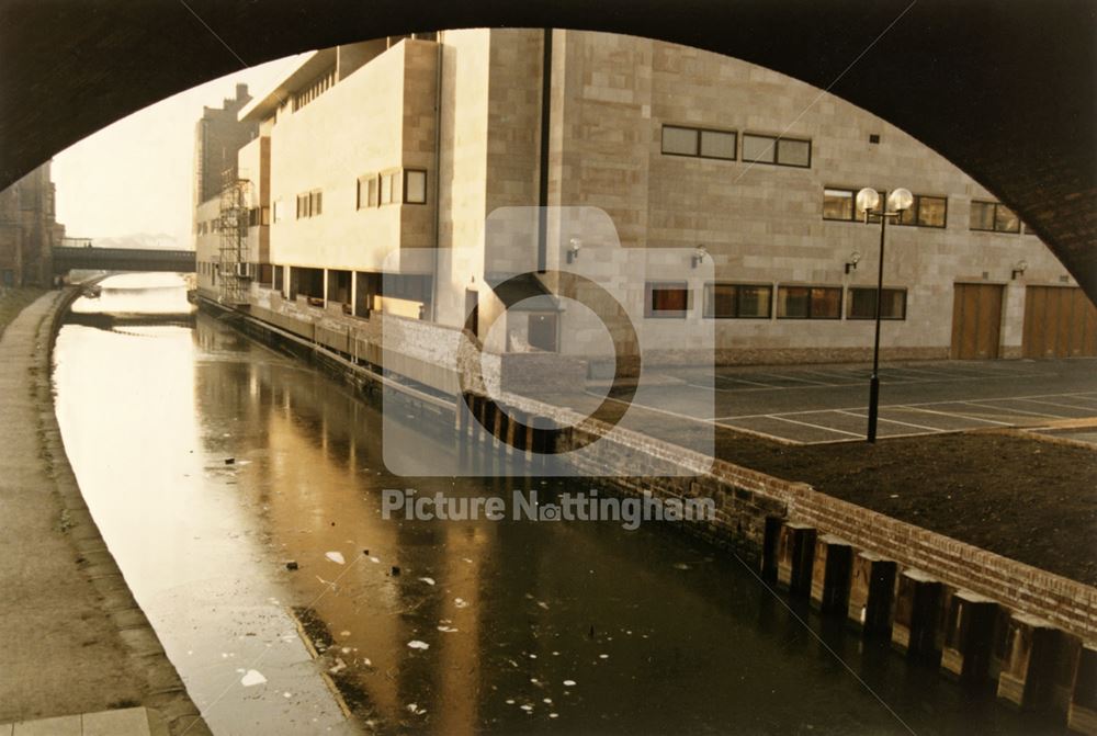 Rear aspect, Crown Court, Canal Street, Nottingham, 1987